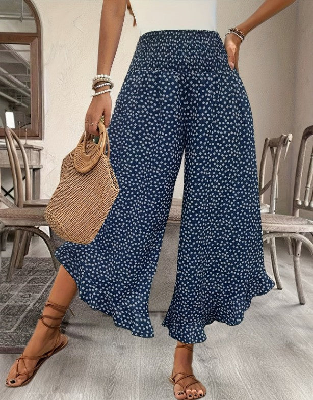 Mellisa | Polka-Dot Breezy Pants