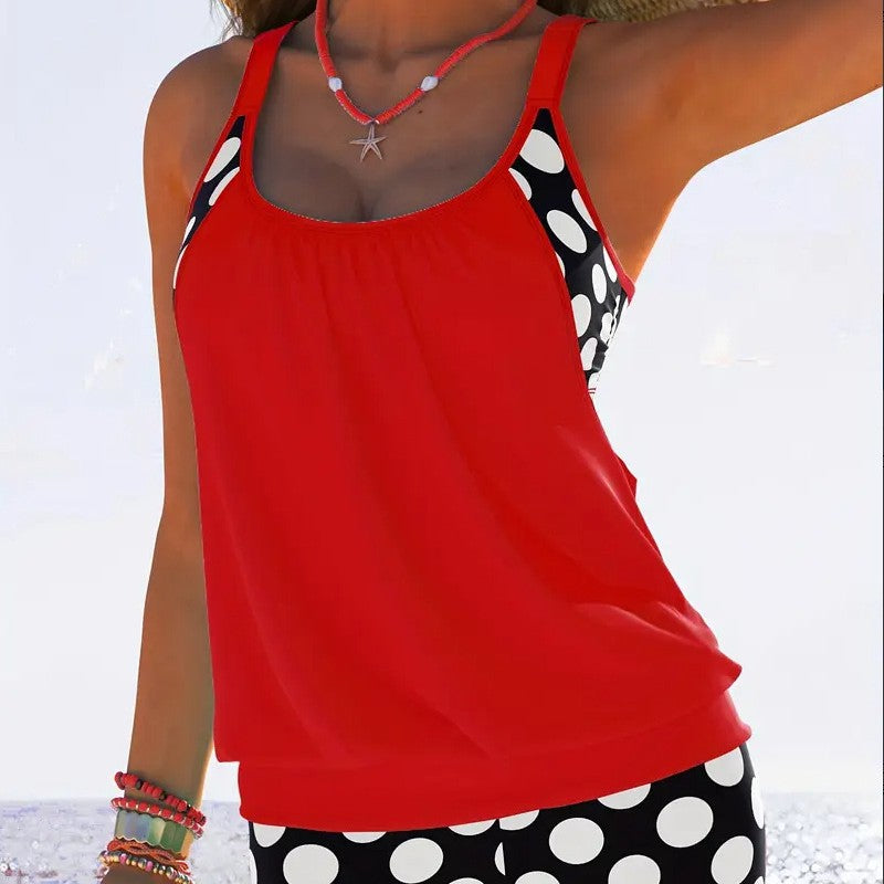 Eqlire | Polka Dot Two-Piece Swimsuit