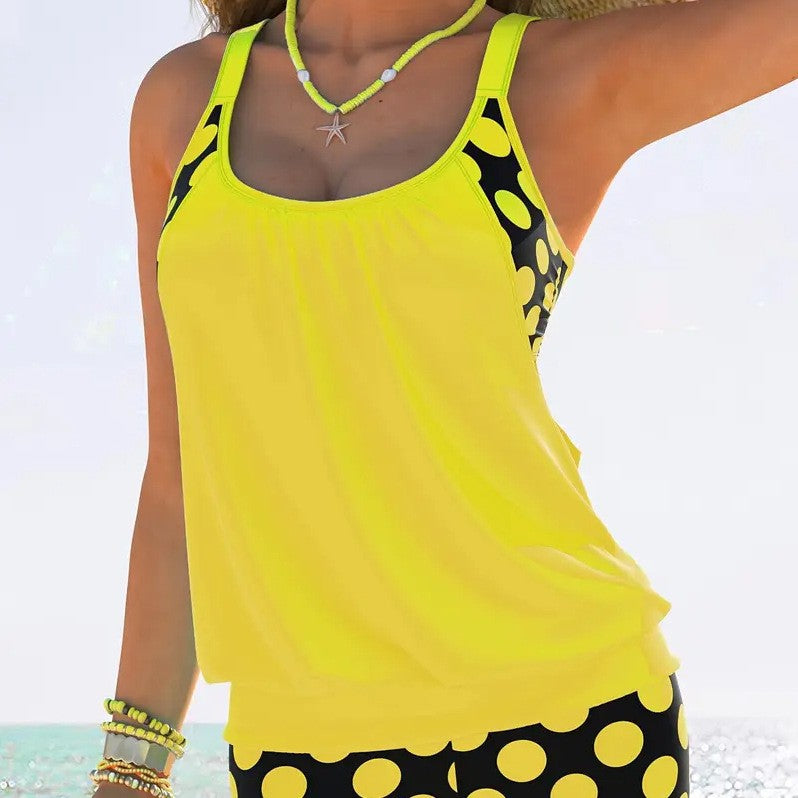 Eqlire | Polka Dot Two-Piece Swimsuit