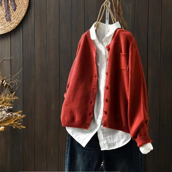 SELIORA | TEXTURED KNIT CARDIGAN
