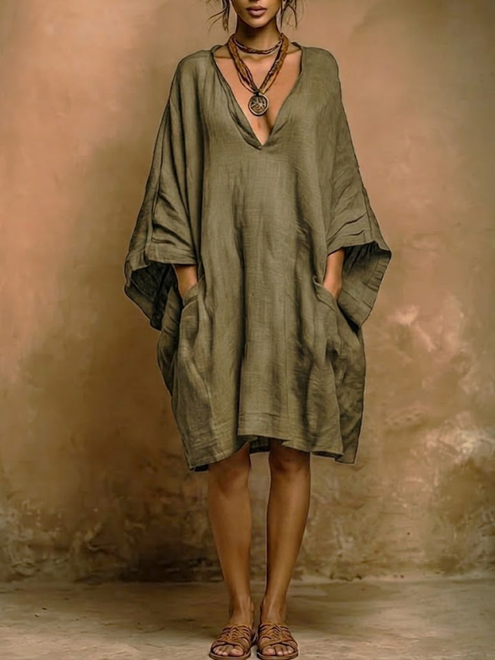 Fiorella | Relaxed Elegance Linen and Cotton Dress