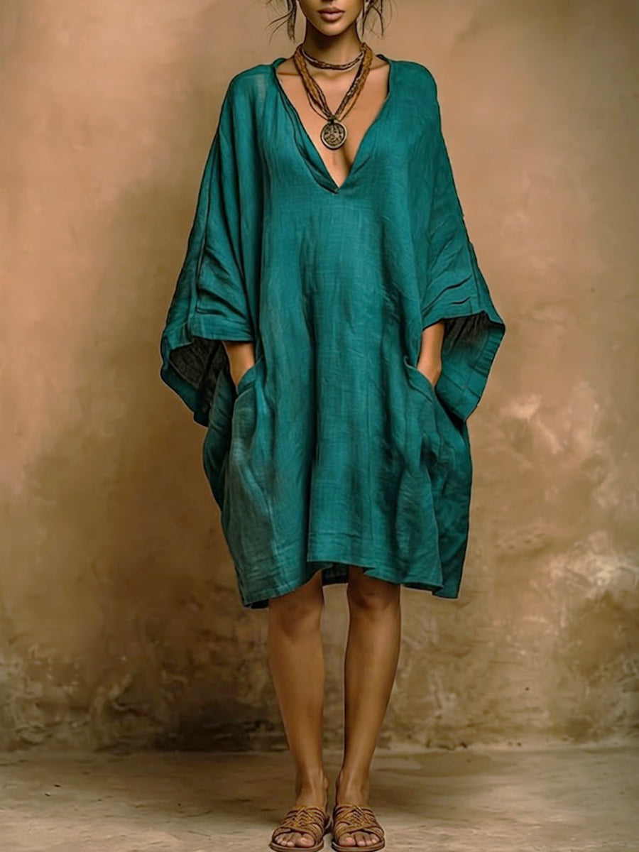 Fiorella | Relaxed Elegance Linen and Cotton Dress