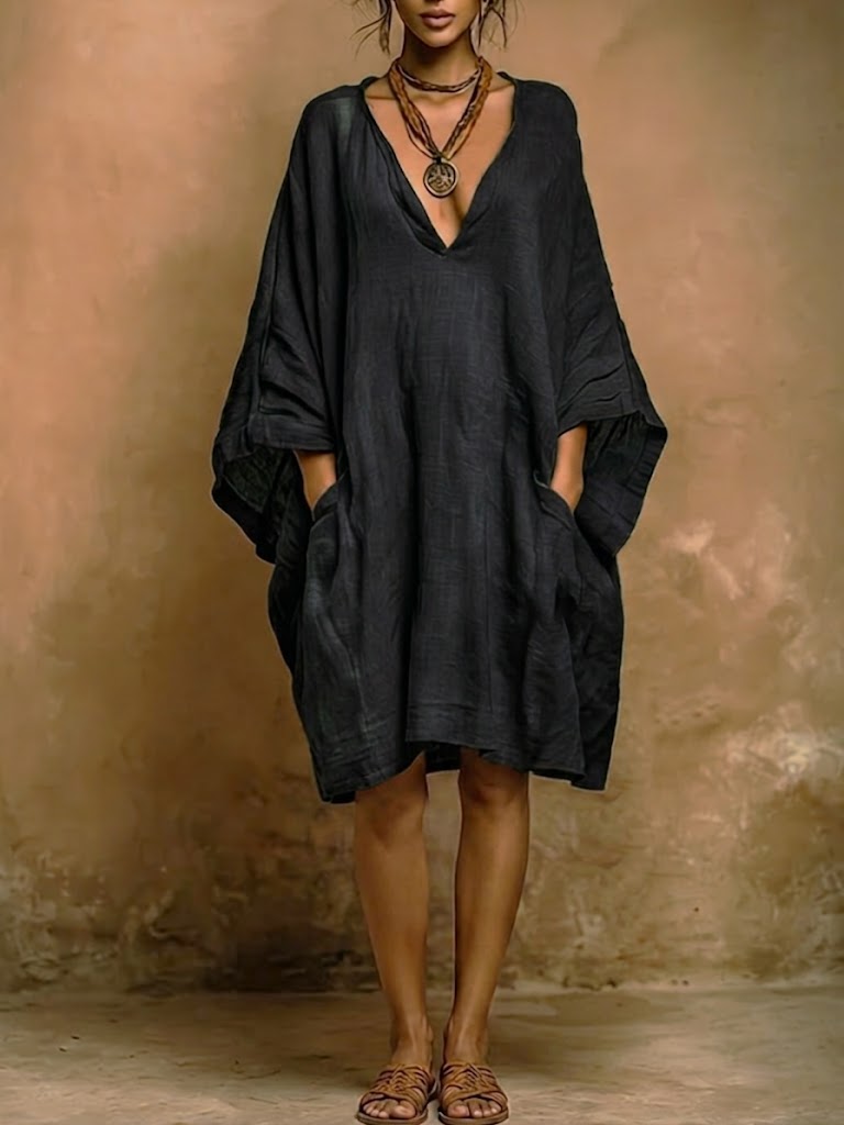 Fiorella | Relaxed Elegance Linen and Cotton Dress