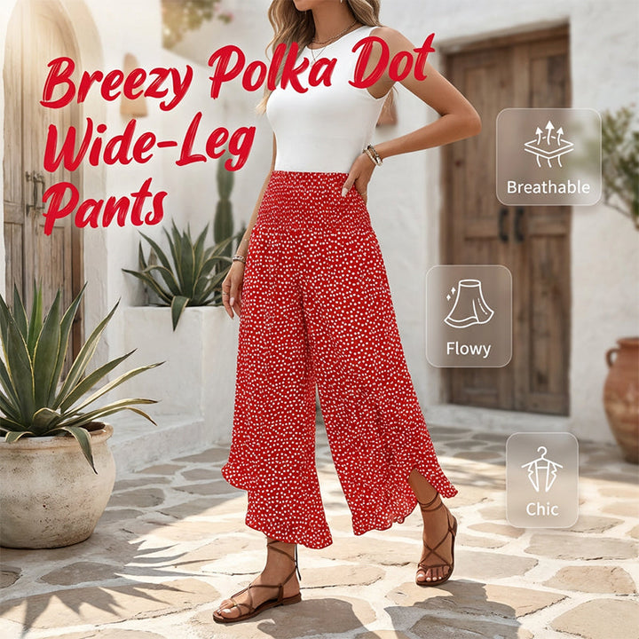 Mellisa | Polka-Dot Breezy Pants