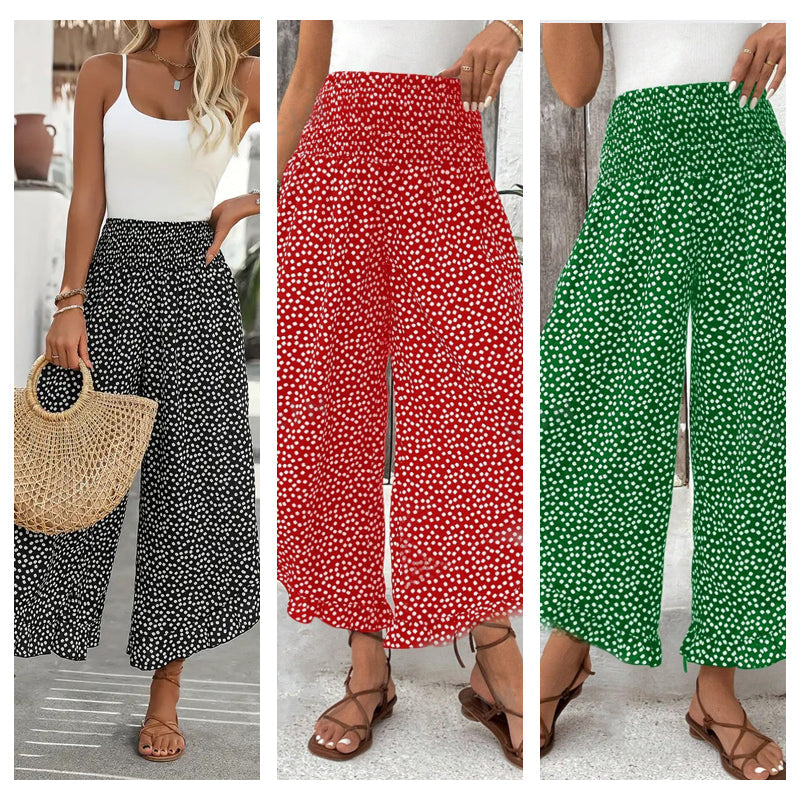 Mellisa | Polka-Dot Breezy Pants