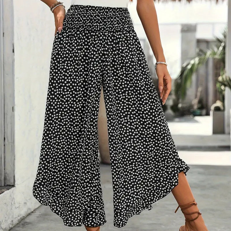 Mellisa | Polka-Dot Breezy Pants